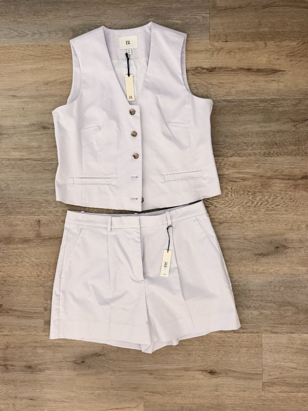 BR Lilac matching vest or short combo Sz 14